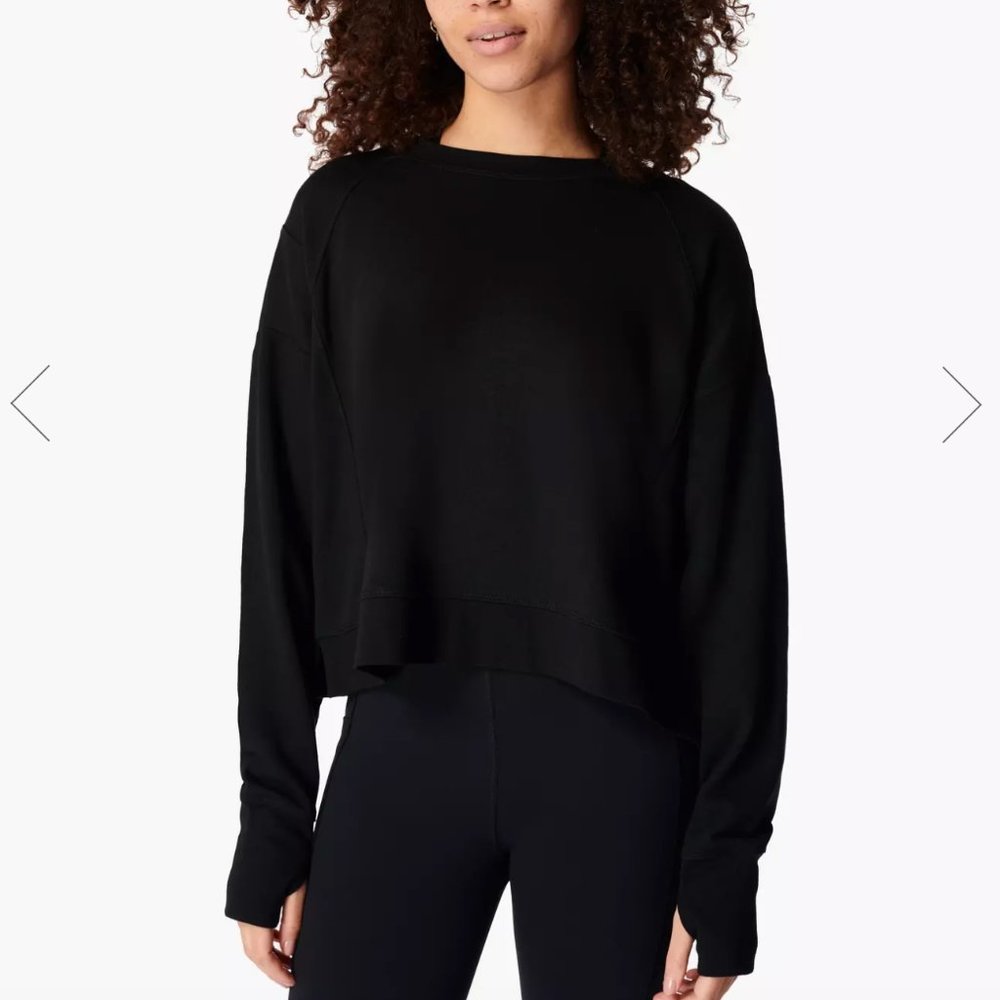NWT! Sweaty Betty After Class Sweatshirt in Black